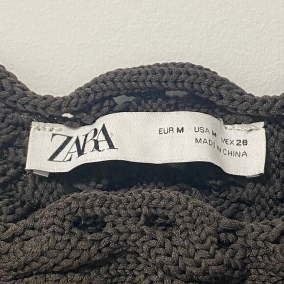 Zara Brown Cable Knit Vest Top Size M — Blogger Favorite - Picture 6 of 8